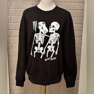 Mother Mother skeletal black sweatshirt M